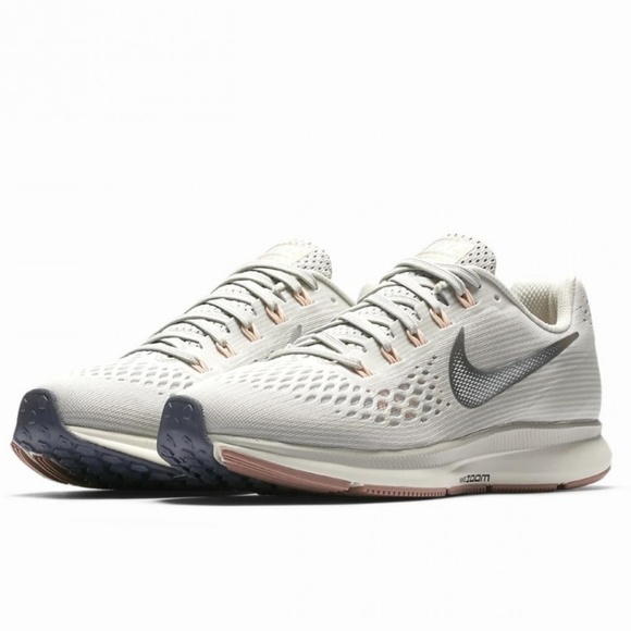 🆕️ NWT Nike Air Zoom Pegasus 34 Light Bone/Chrome - Picture 8 of 8